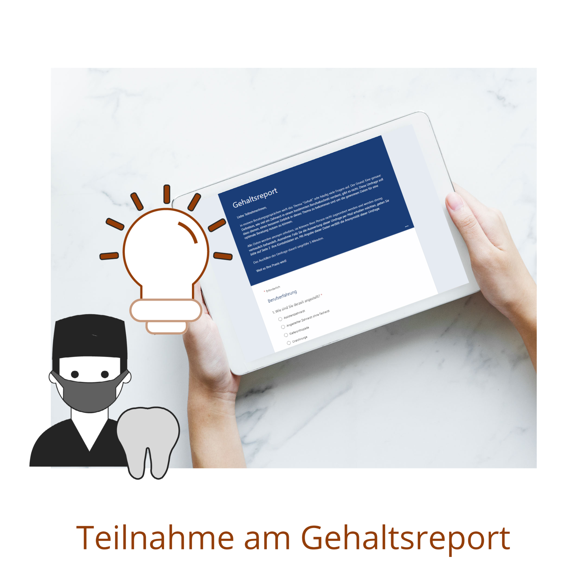 Teilnahme Gehaltsreport